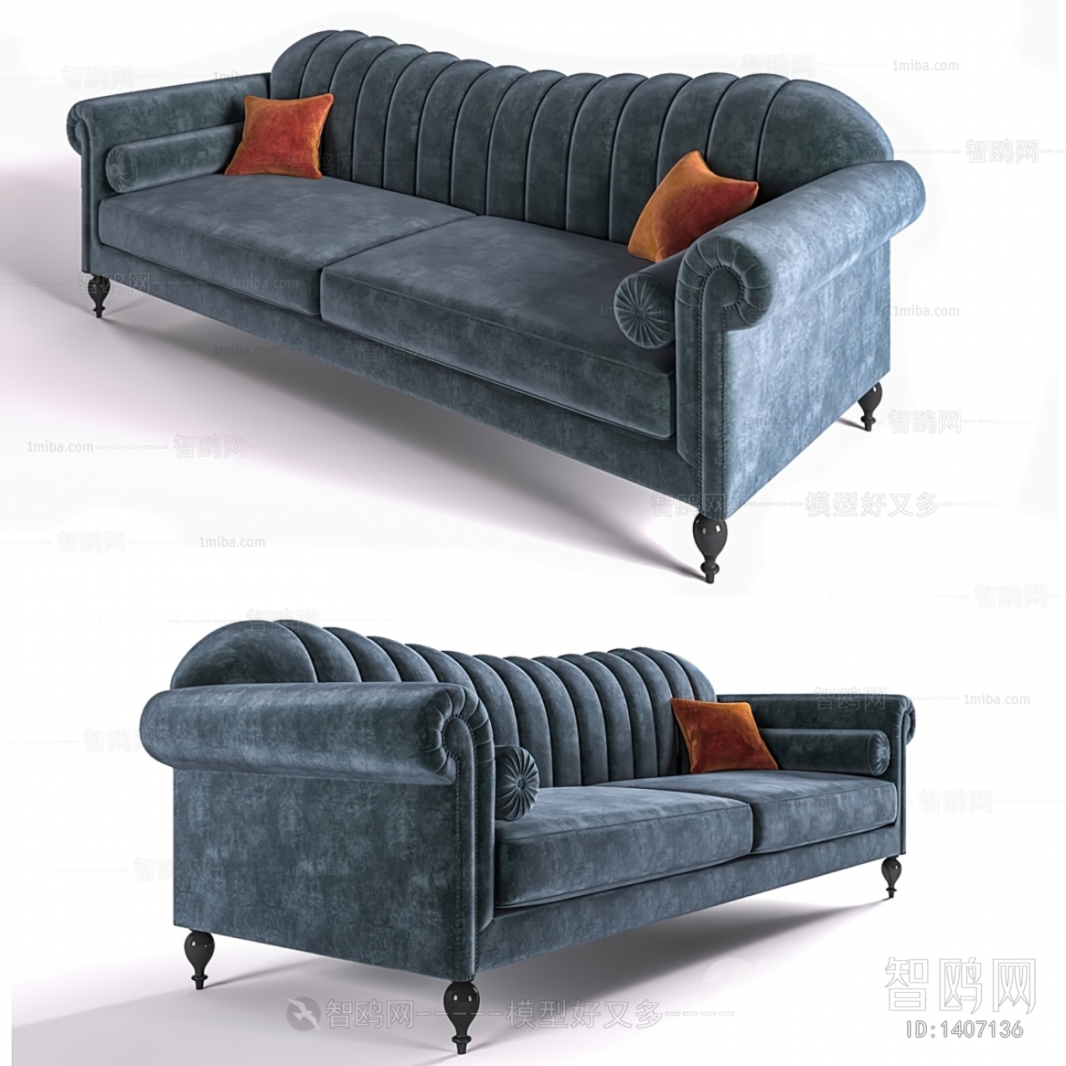 Simple European Style A Sofa For Two