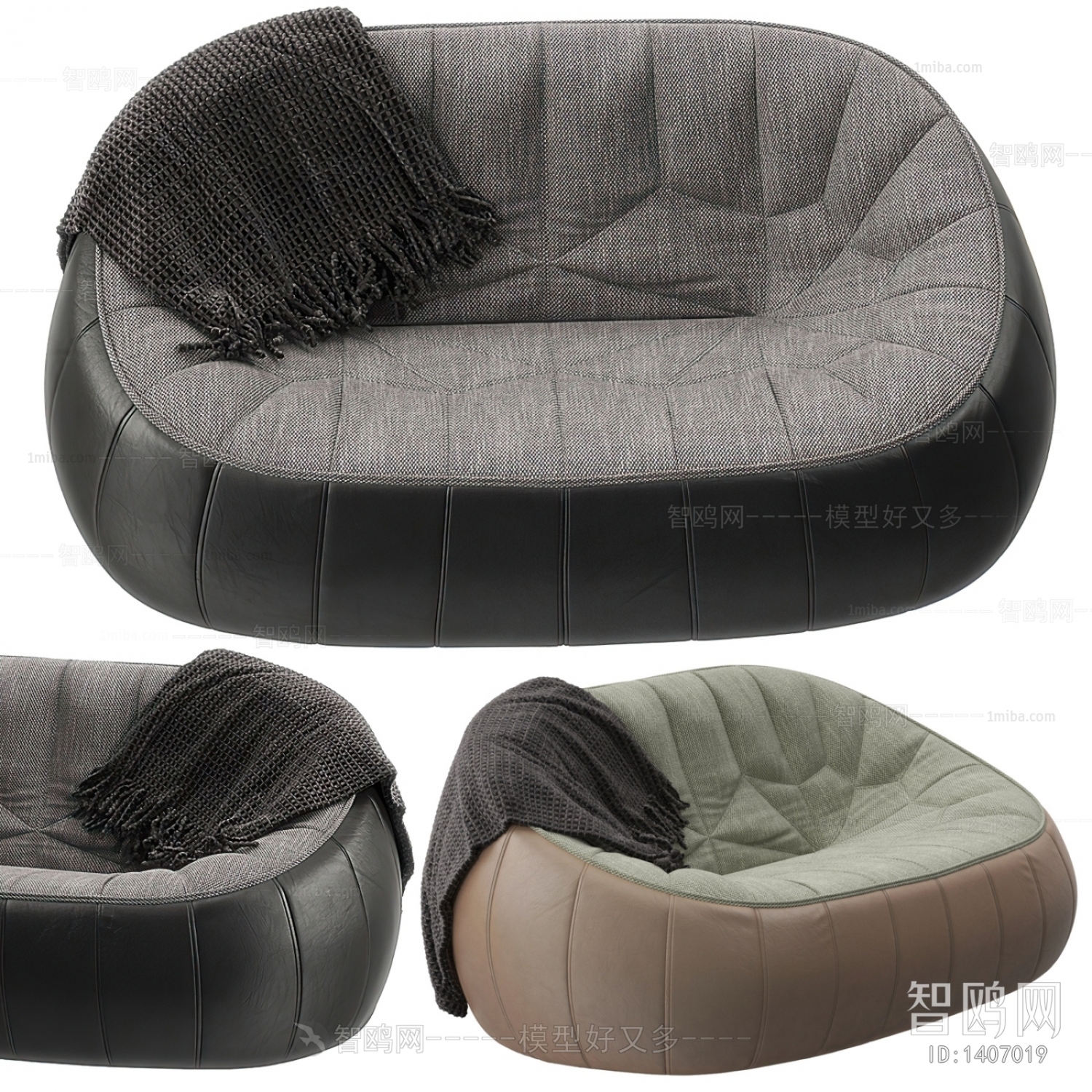 Modern Three-seat Sofa