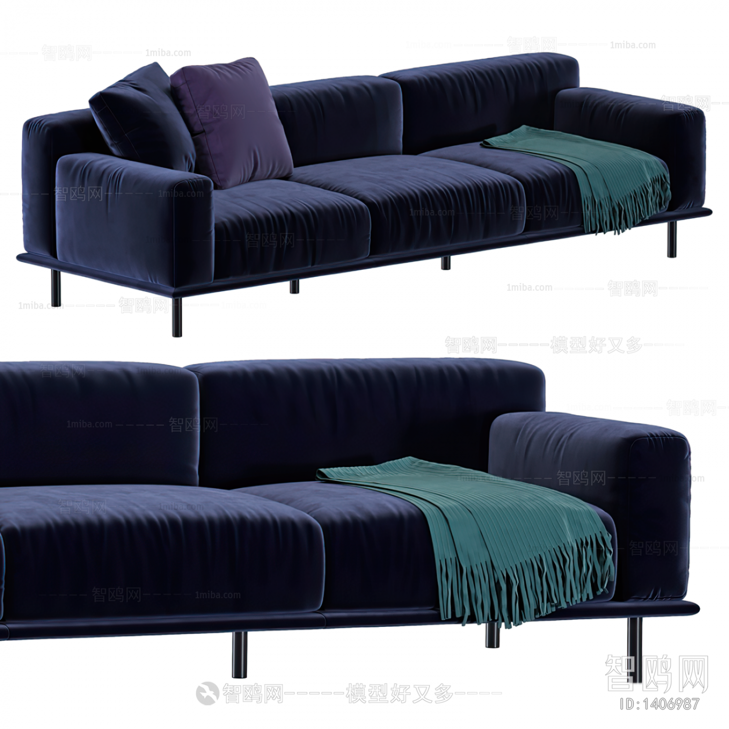 Modern Three-seat Sofa