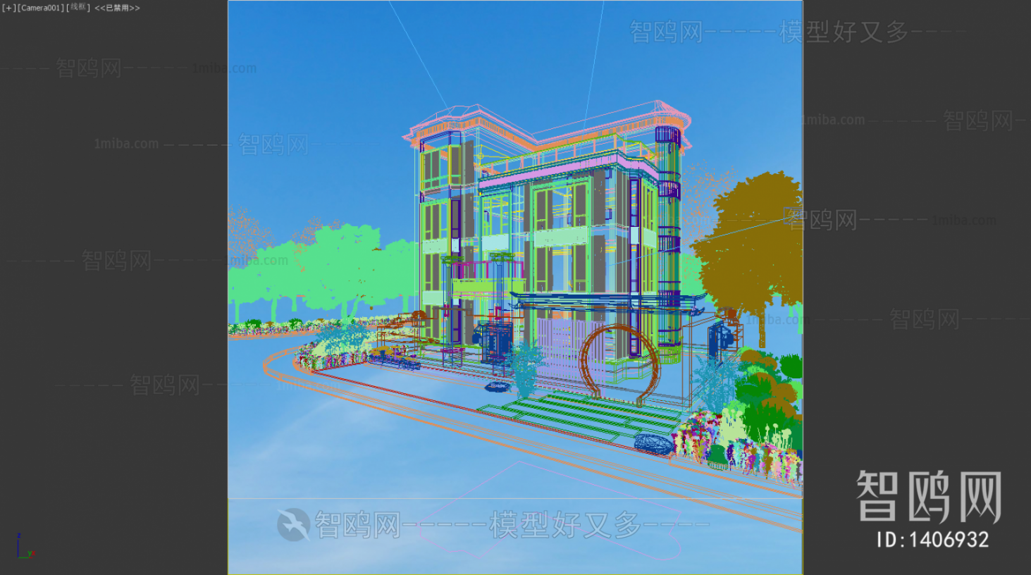 New Chinese Style Villa Appearance