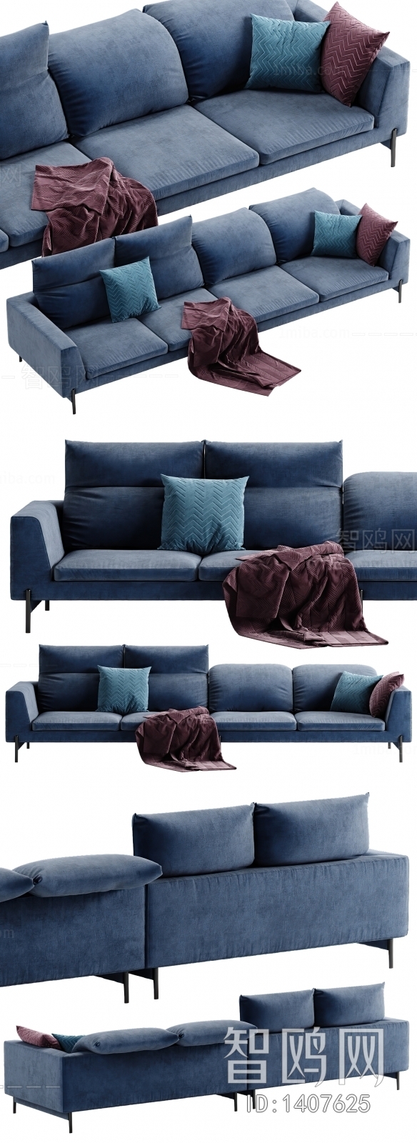 Modern Multi Person Sofa