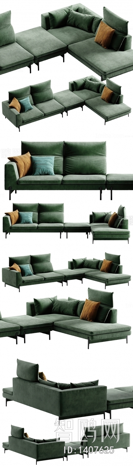 Modern Multi Person Sofa