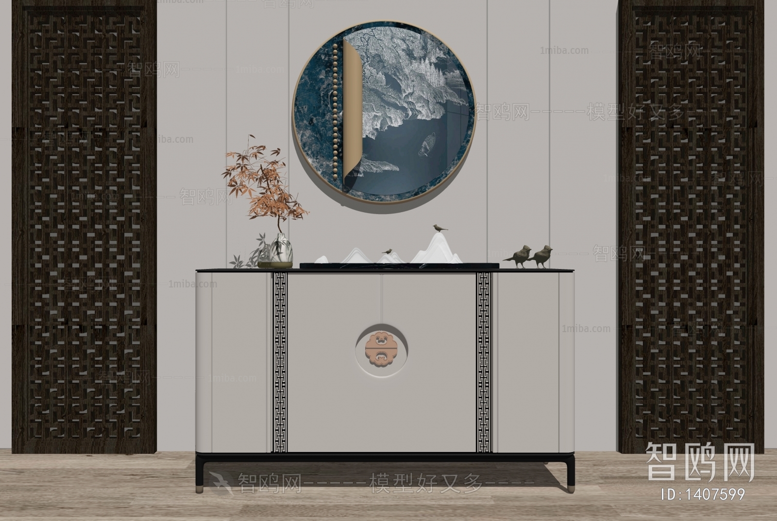 New Chinese Style Side Cabinet/Entrance Cabinet