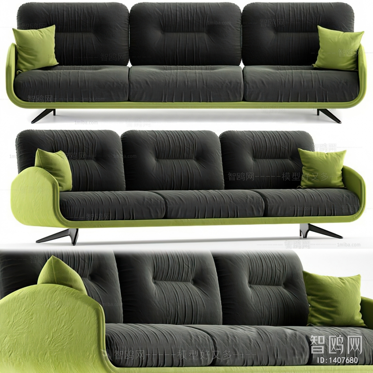 Modern Three-seat Sofa