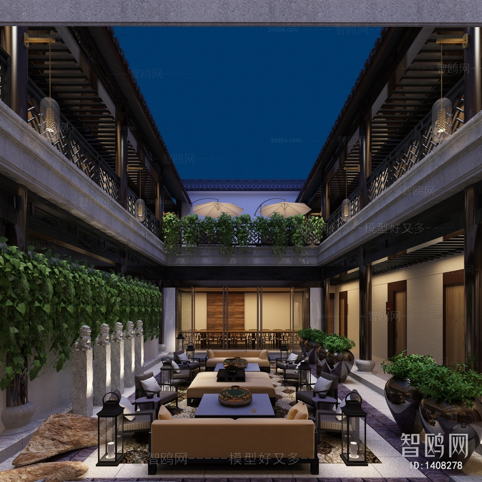 Chinese Style Courtyard/landscape