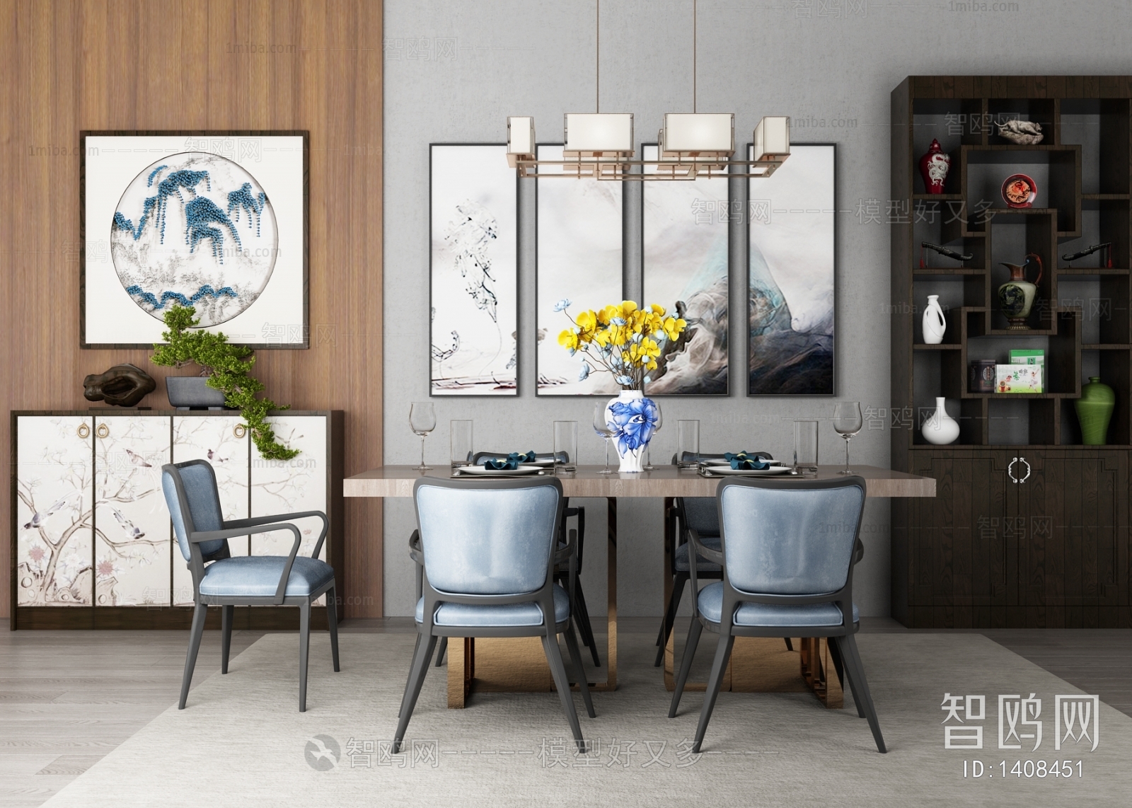 New Chinese Style Dining Table And Chairs