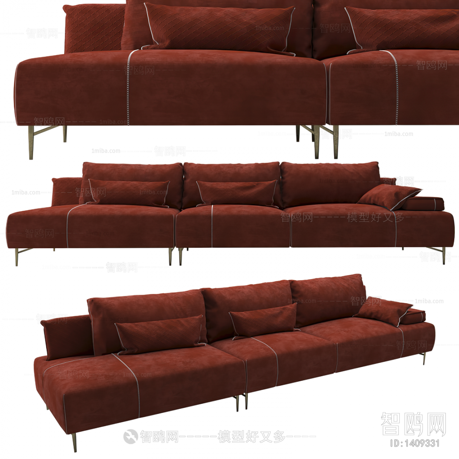 Modern Multi Person Sofa