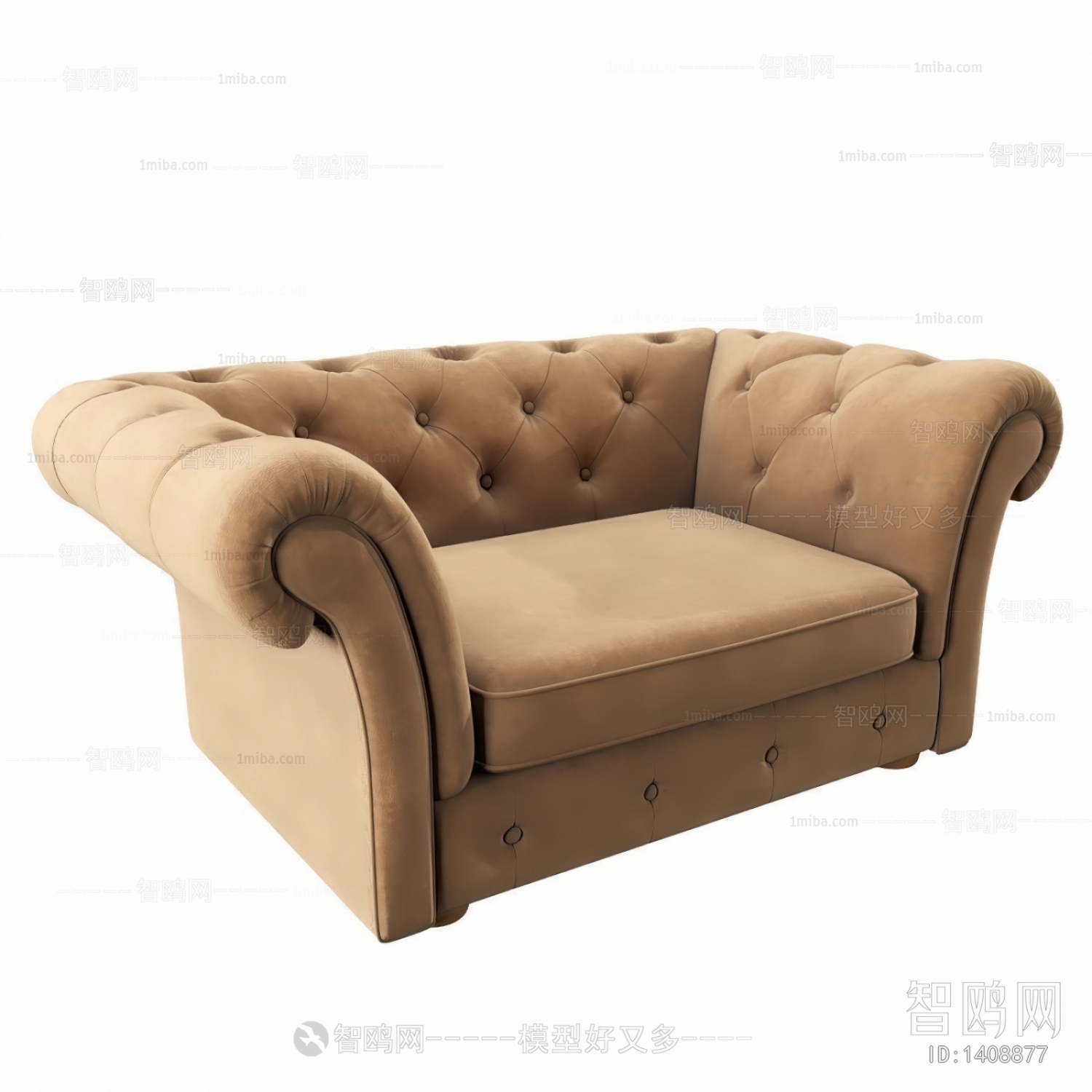 Simple European Style Single Sofa