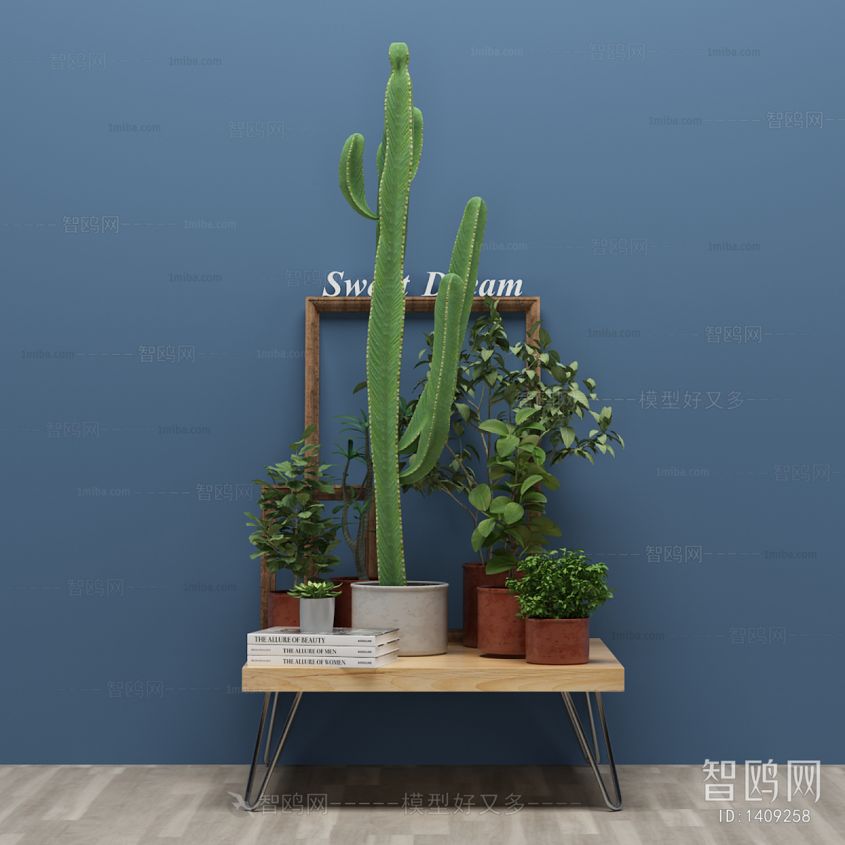 Modern Potted Green Plant