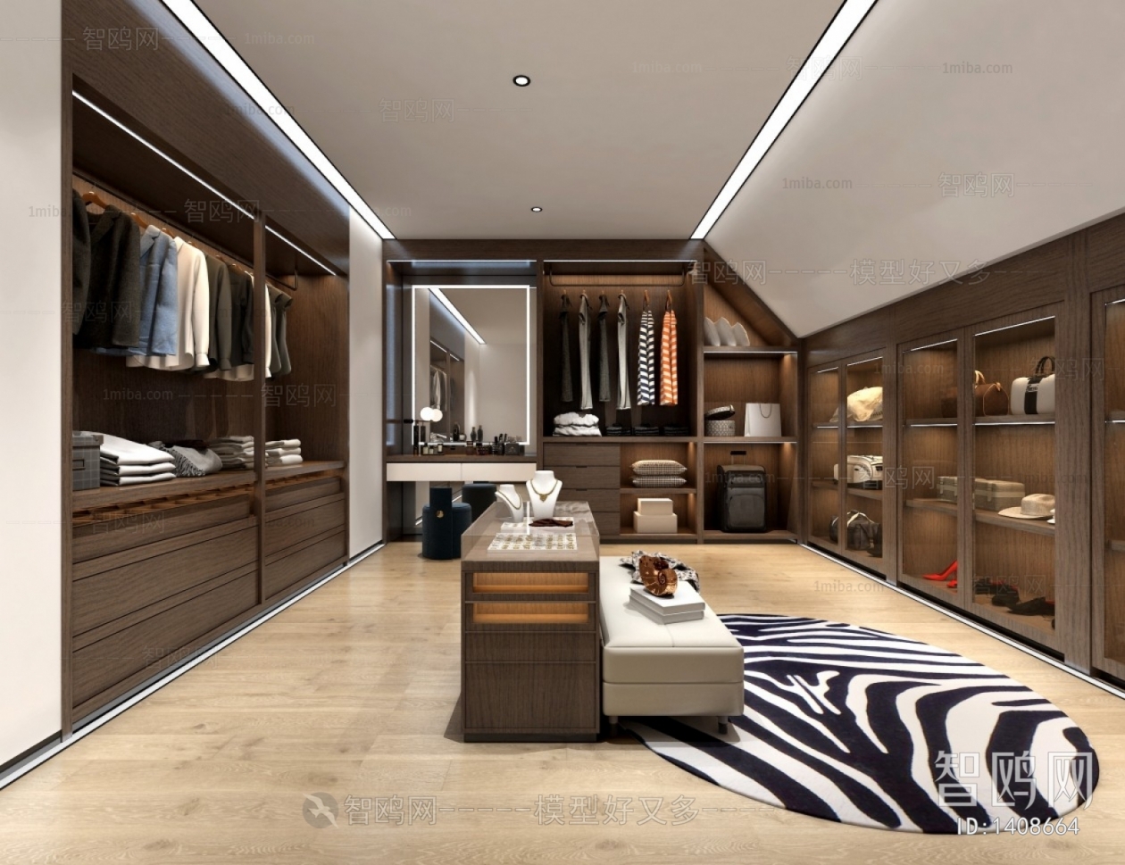 Modern Clothes Storage Area