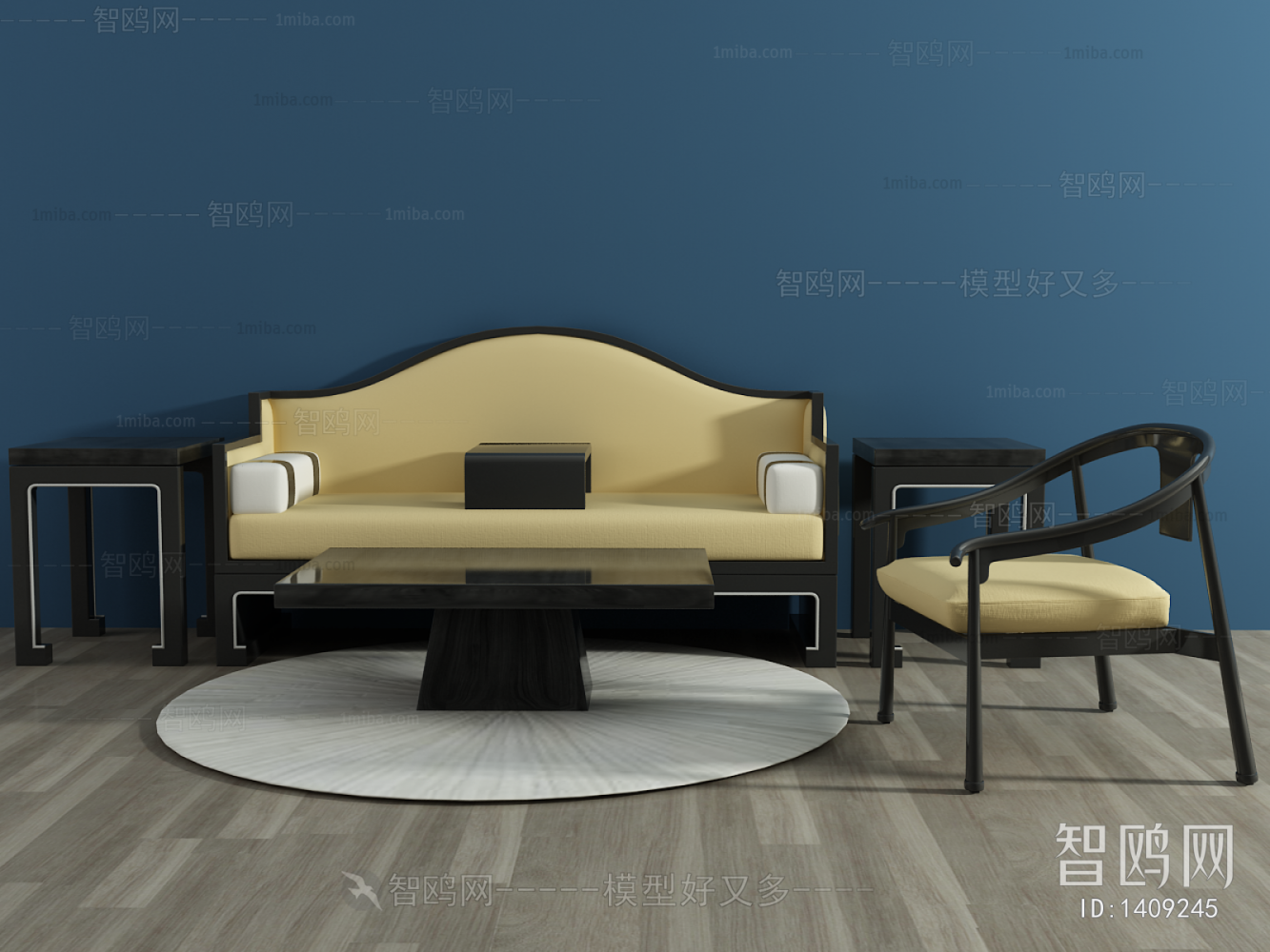 New Chinese Style Sofa Combination