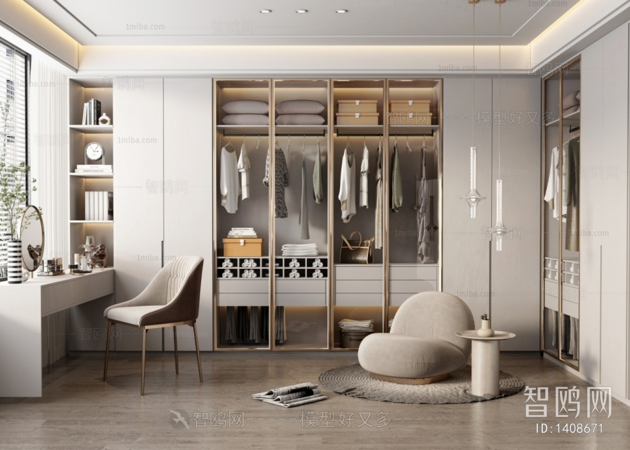 Modern Clothes Storage Area