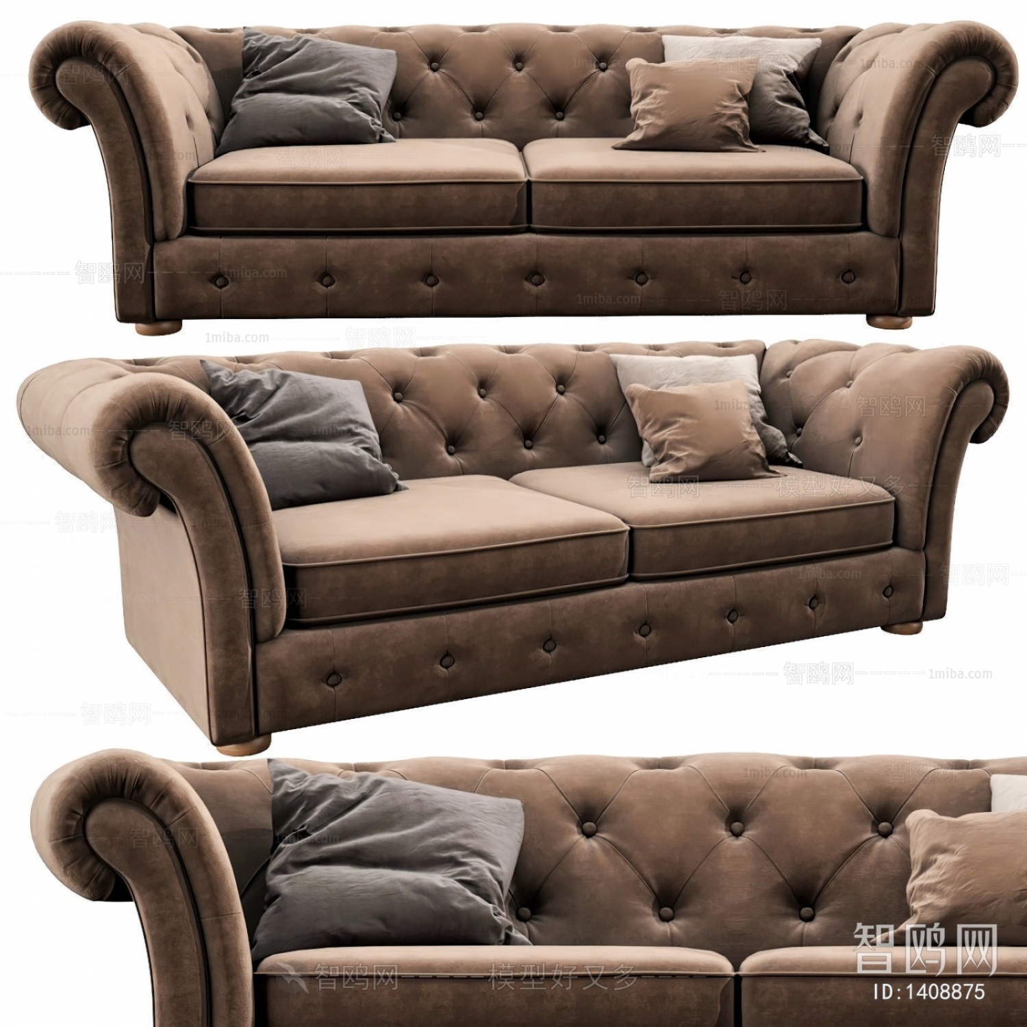 Simple European Style A Sofa For Two