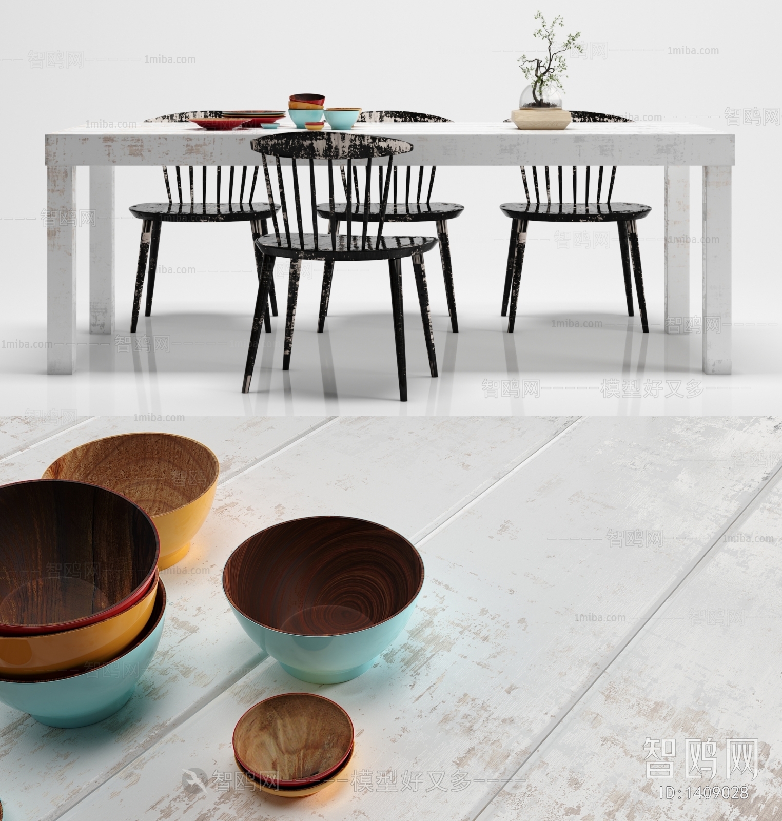 Nordic Style Dining Table And Chairs