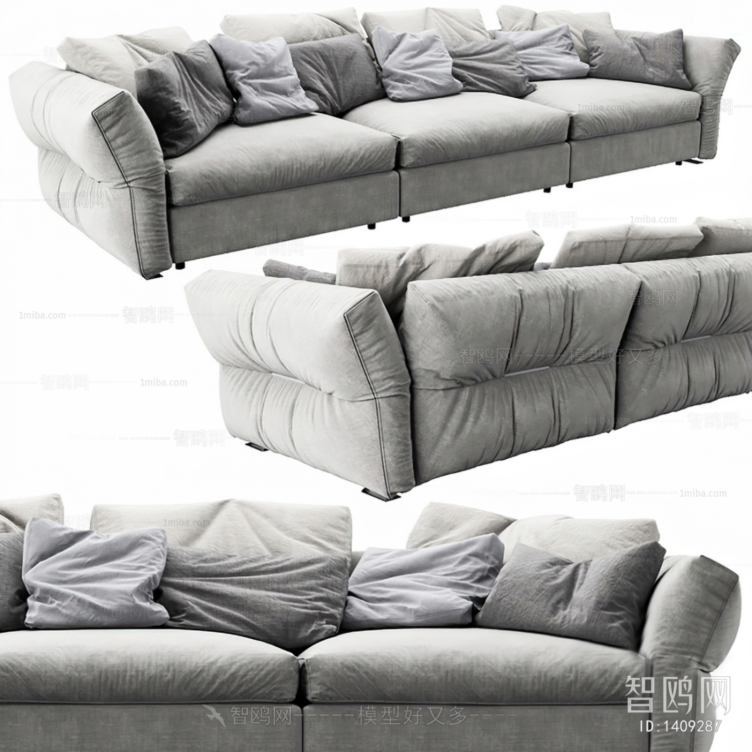 Modern Three-seat Sofa