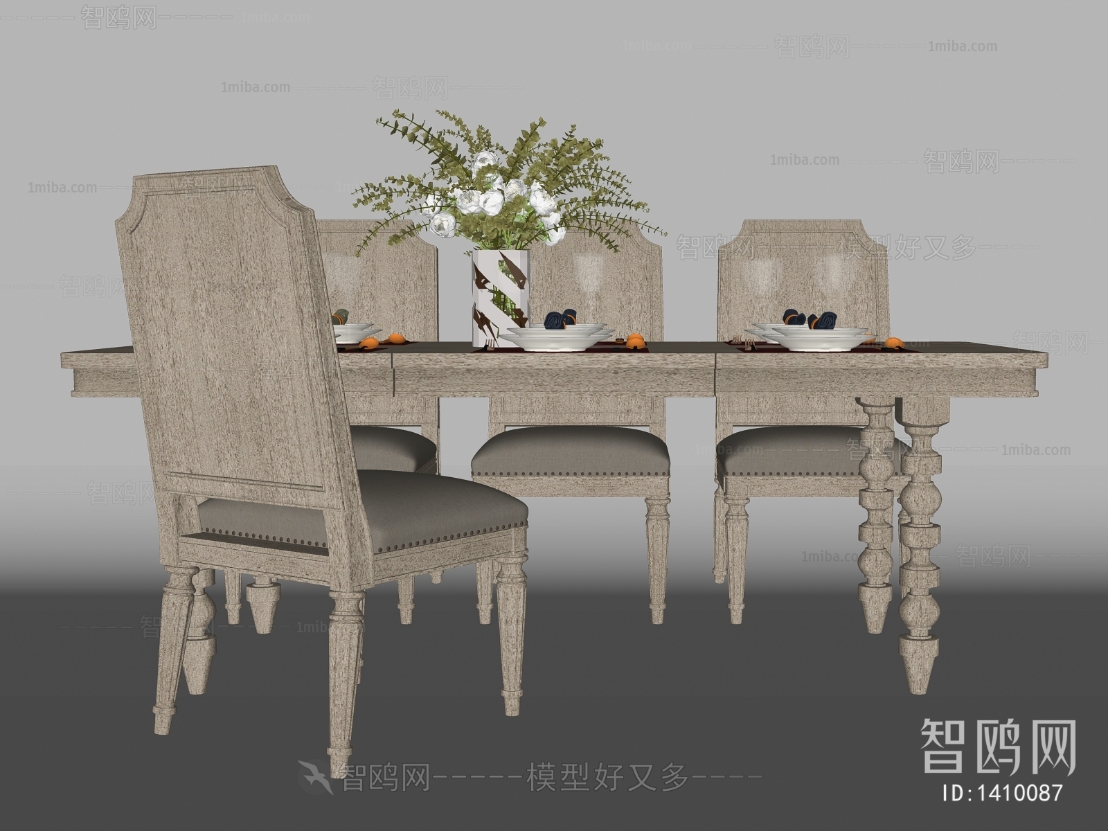 American Style Dining Table And Chairs