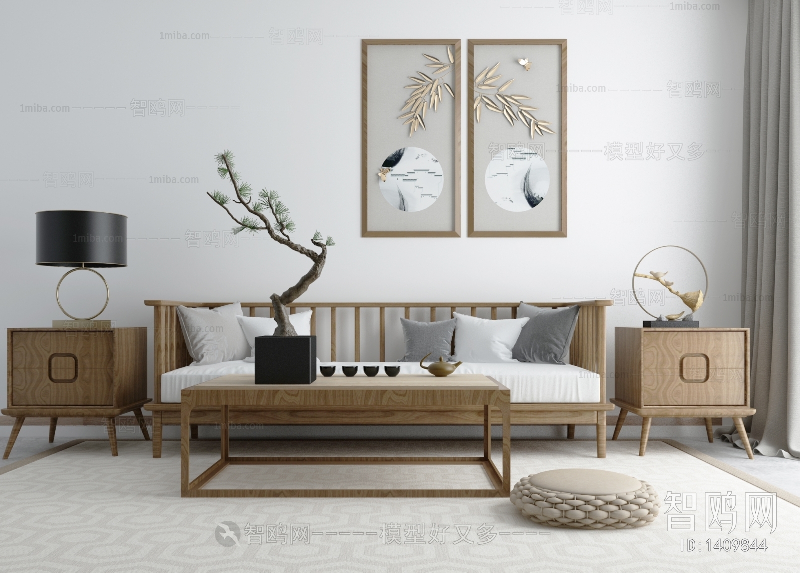 New Chinese Style Sofa Combination