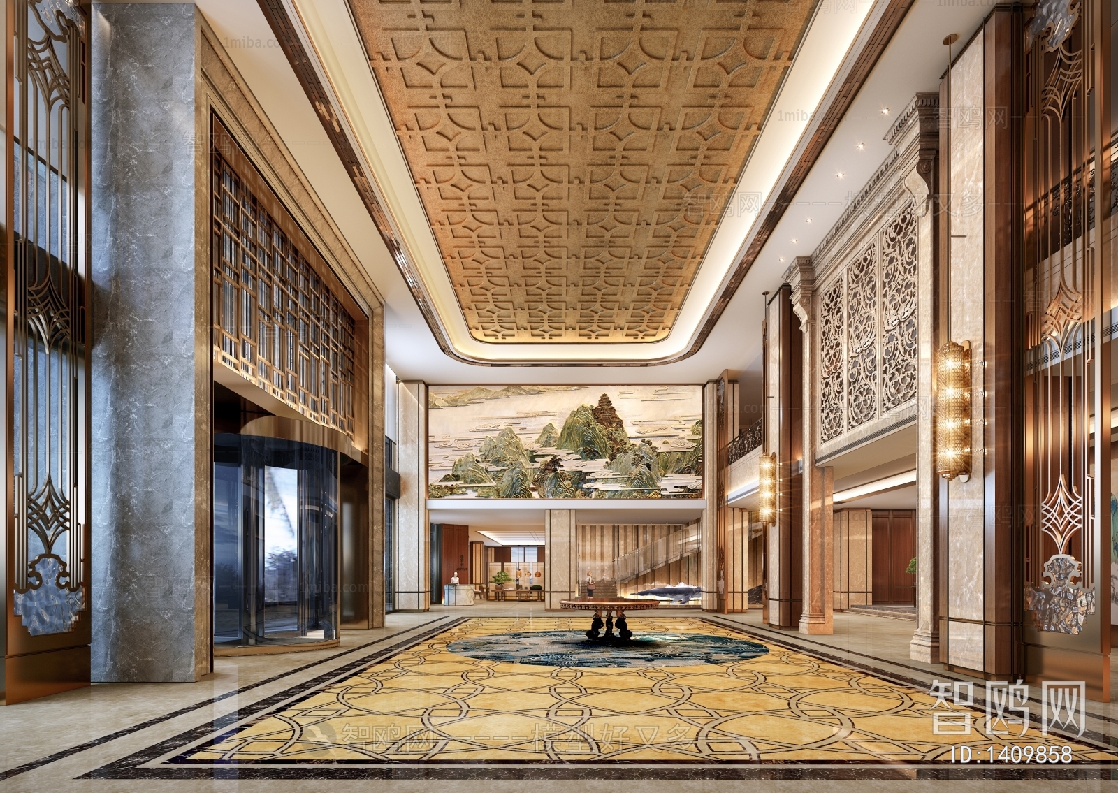 New Chinese Style Lobby Hall