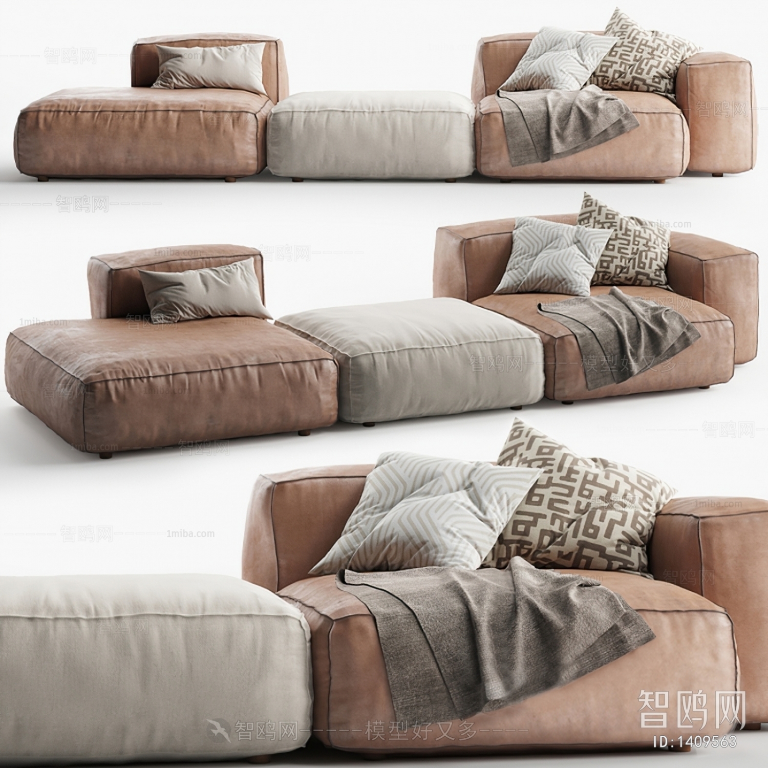 Modern Multi Person Sofa