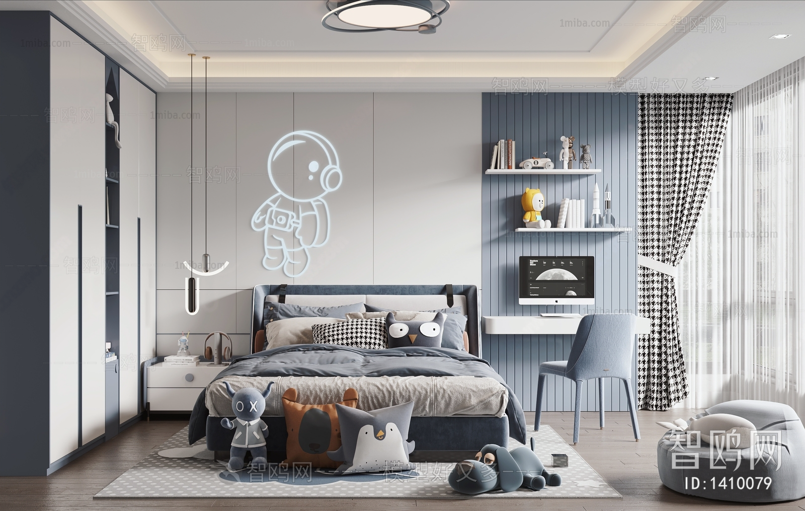 Modern Boy's Room And Son's Room