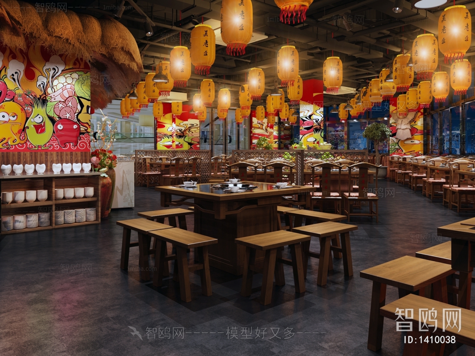 New Chinese Style Catering Space