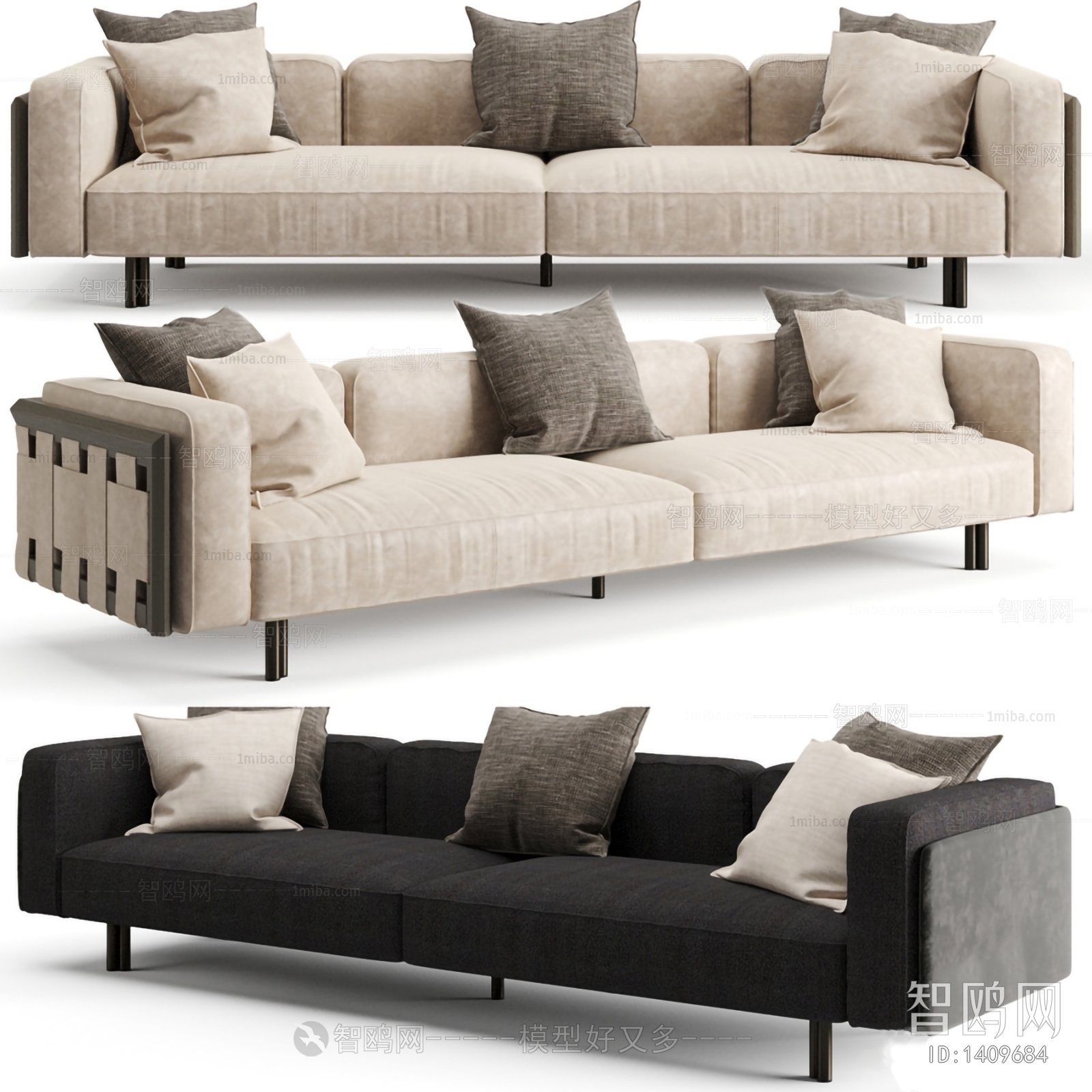 Modern Multi Person Sofa