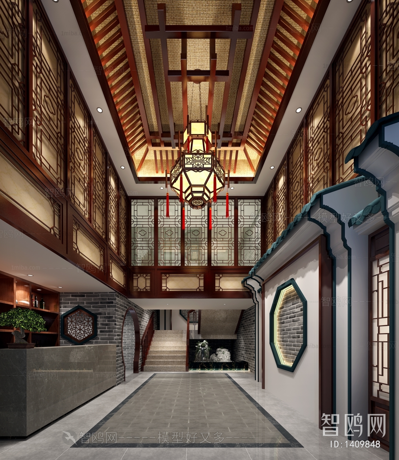 中式茶楼大厅