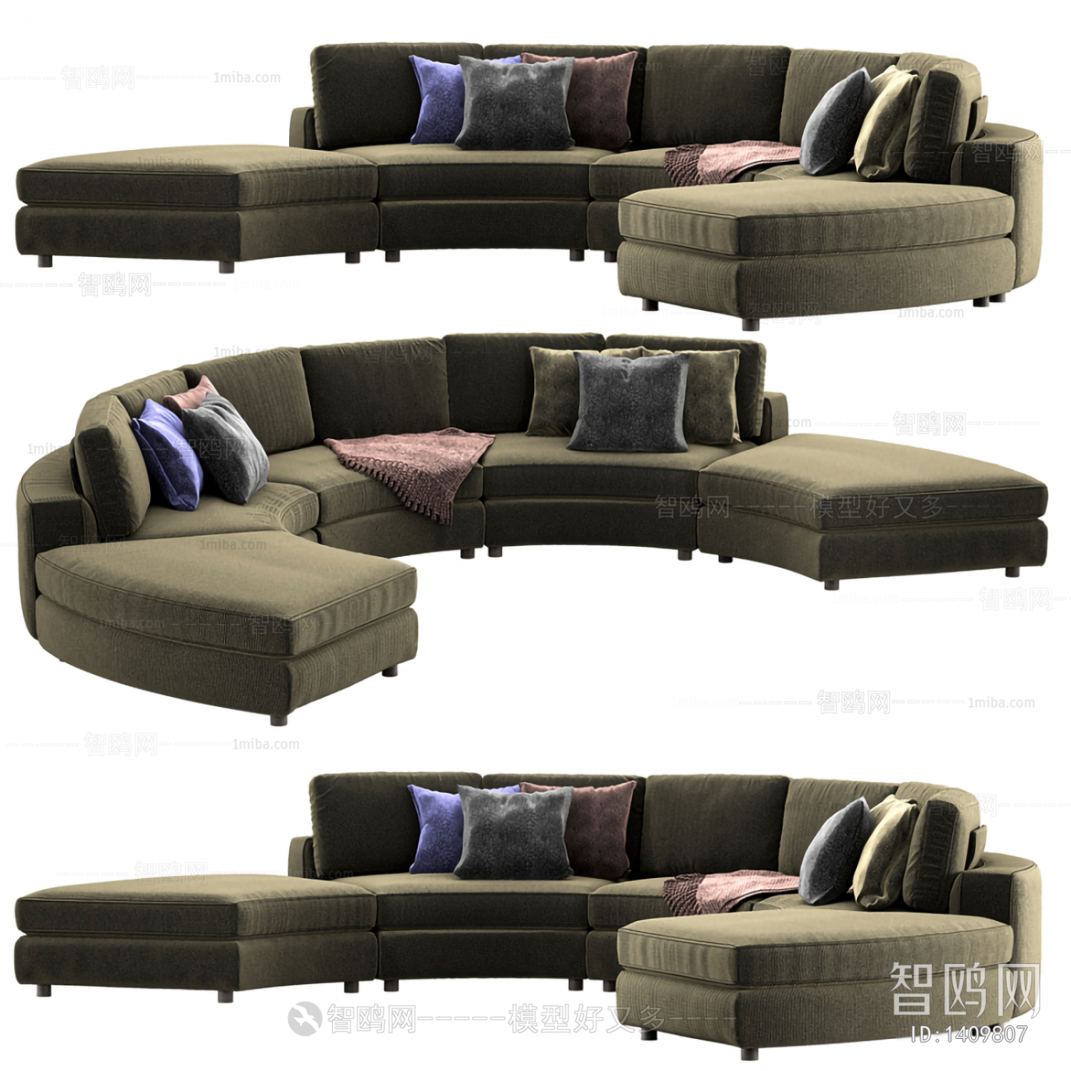 Modern Curved Sofa