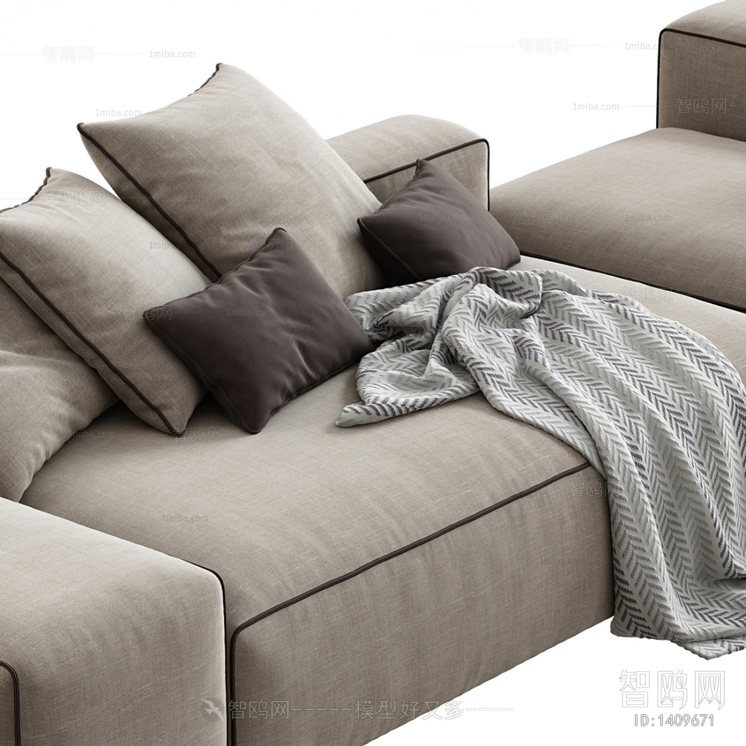 Modern Multi Person Sofa