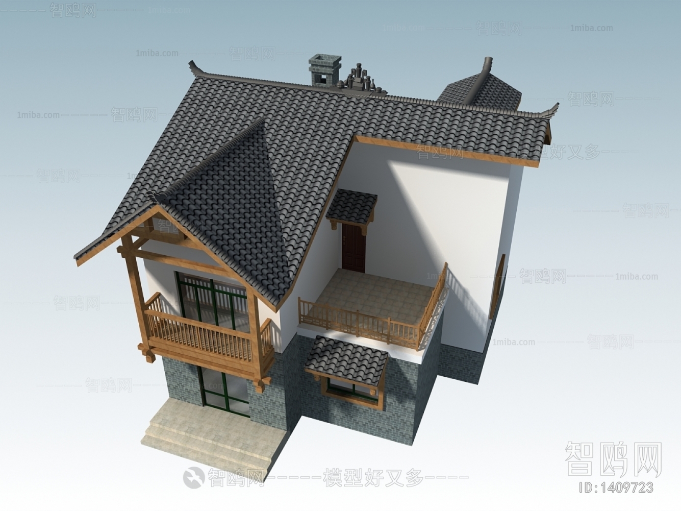 Chinese Style Villa Appearance