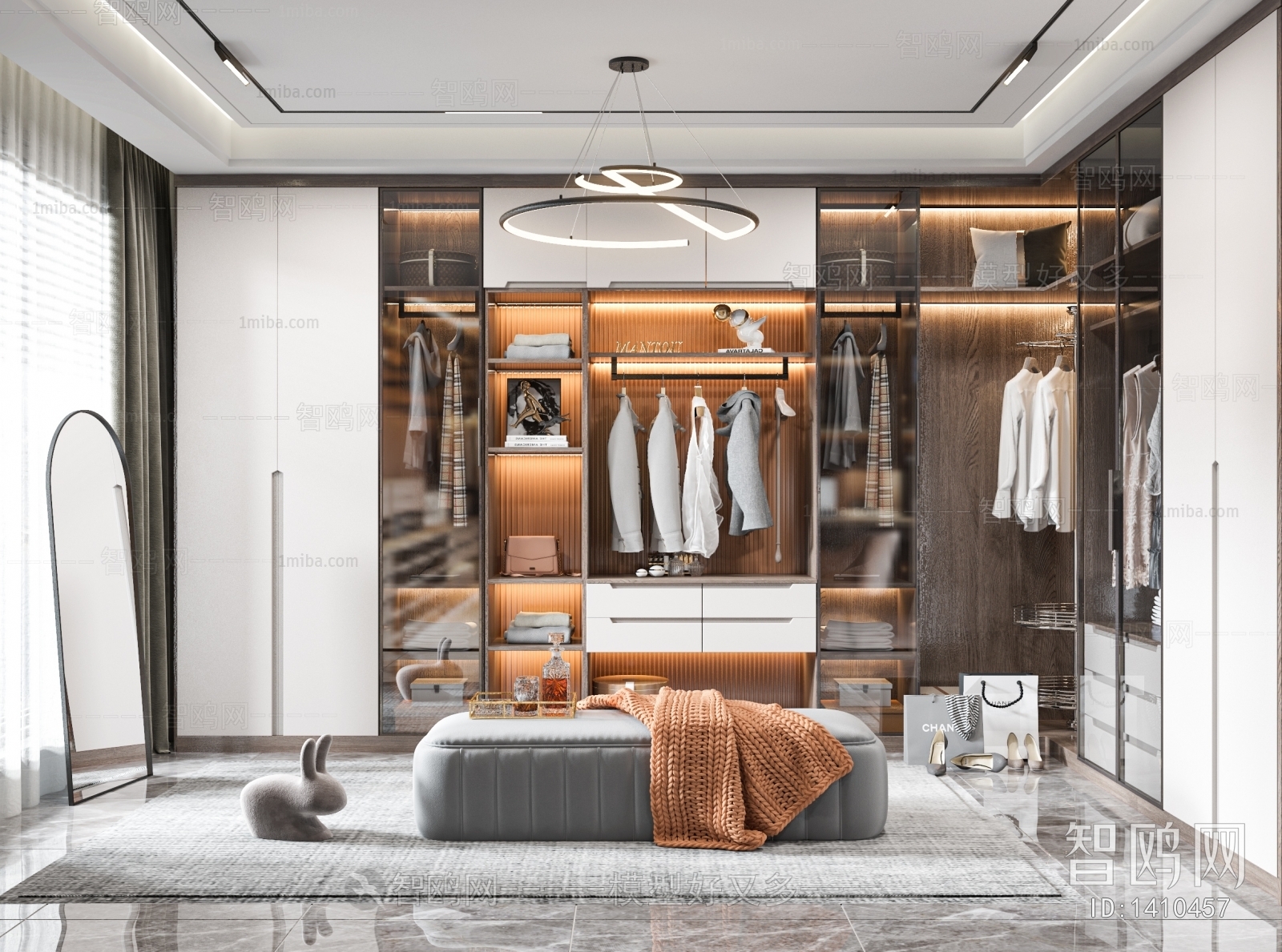 Modern Clothes Storage Area