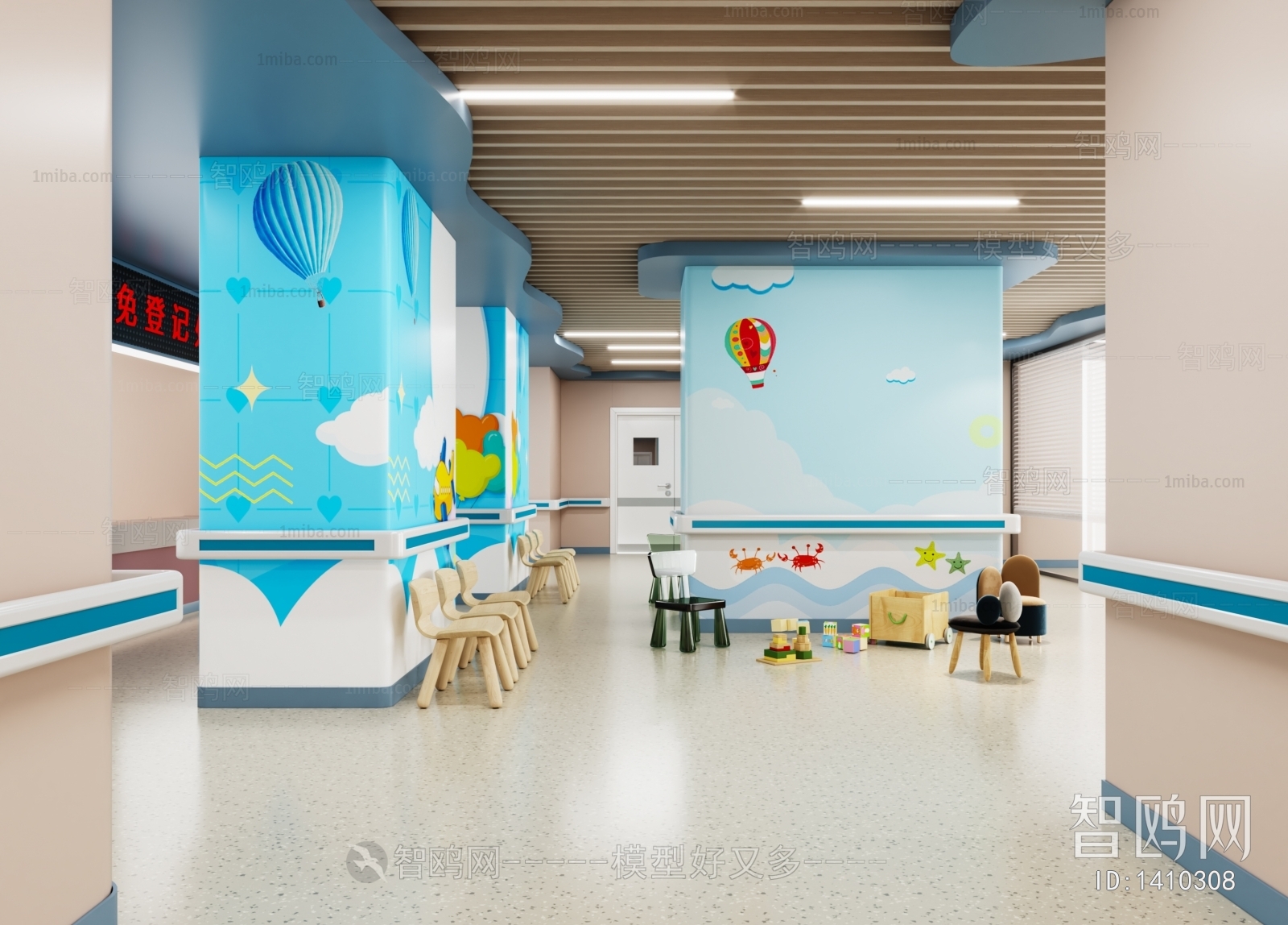 现代儿童医院走廊
