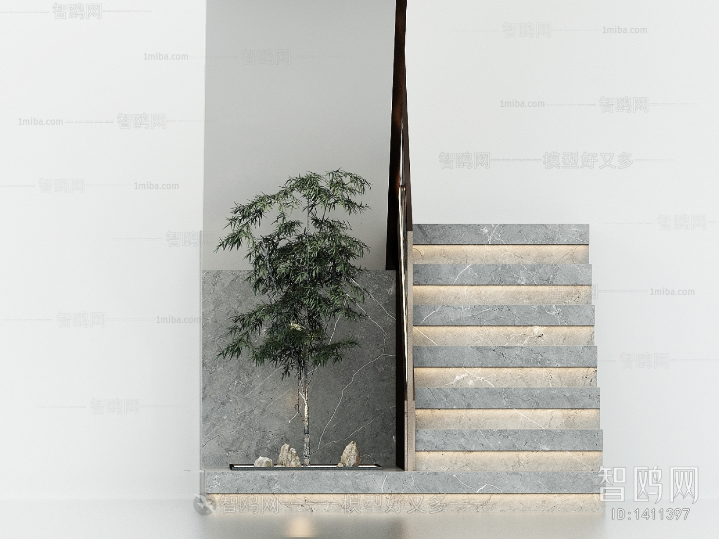 Modern Stair Balustrade/elevator