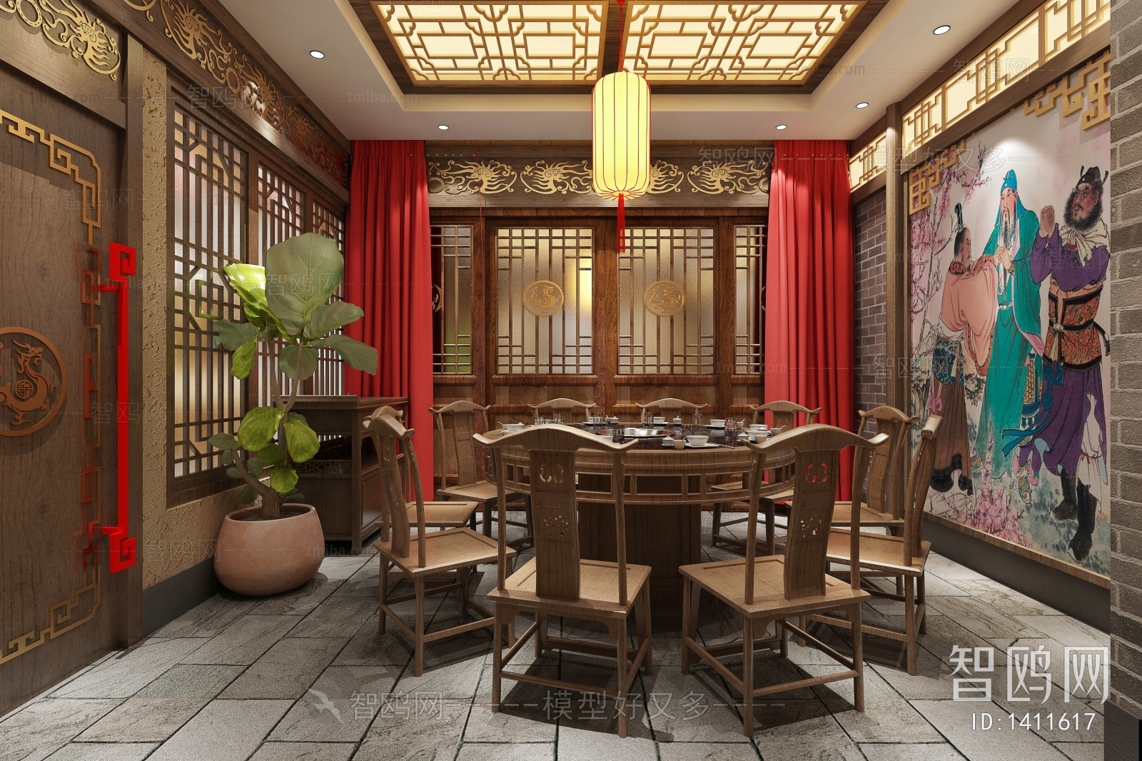 New Chinese Style Restaurant Box