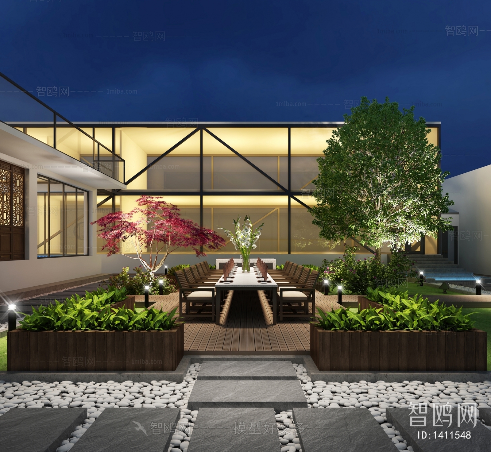 Modern Courtyard/landscape