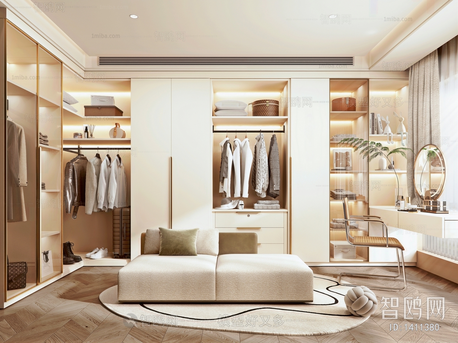 Modern Clothes Storage Area