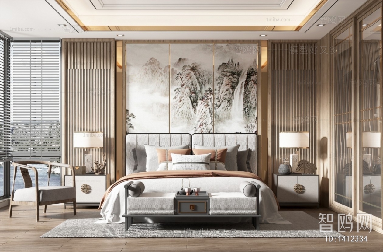 New Chinese Style Bedroom