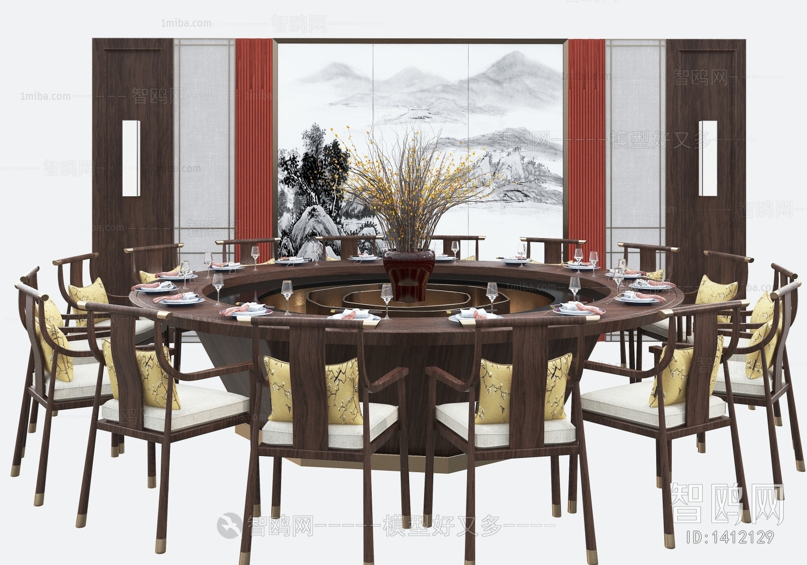 New Chinese Style Dining Table And Chairs