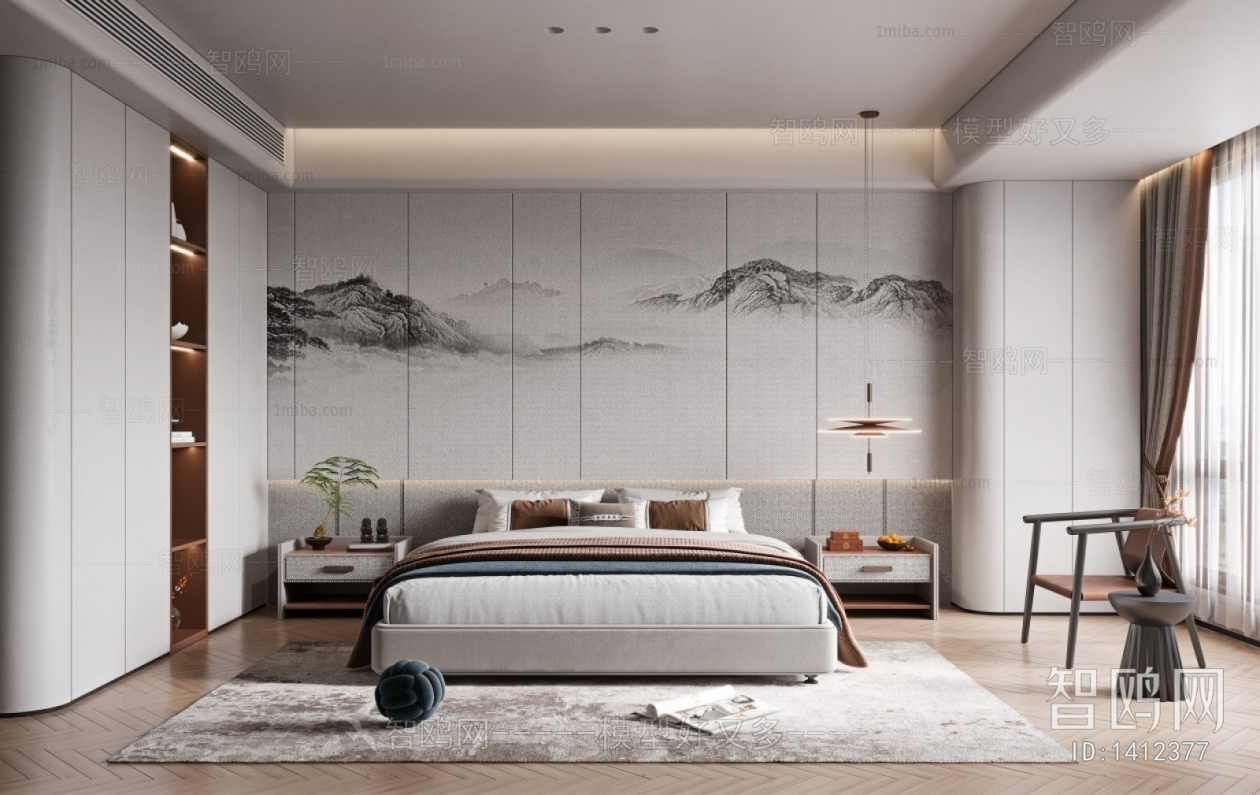 New Chinese Style Bedroom