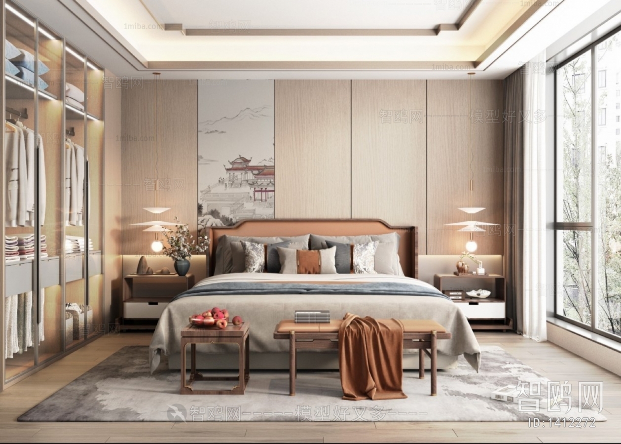 New Chinese Style Bedroom