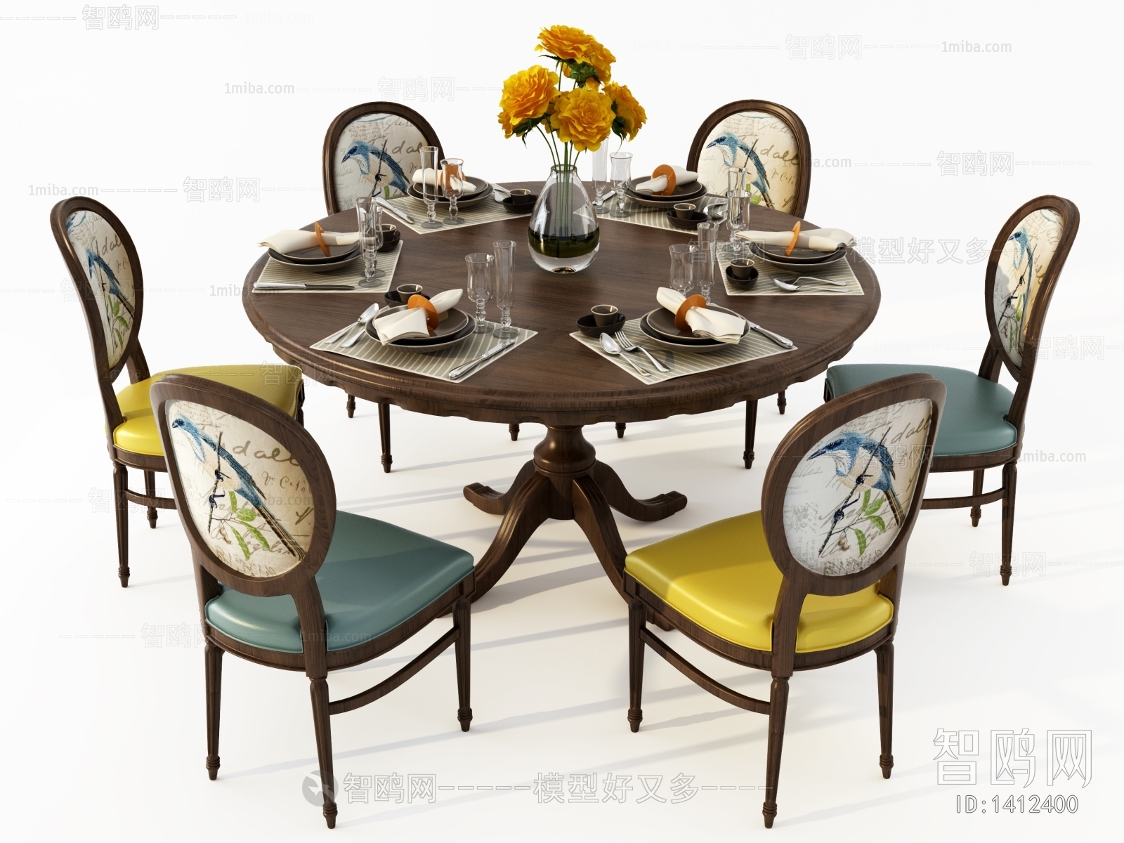 American Style Dining Table And Chairs