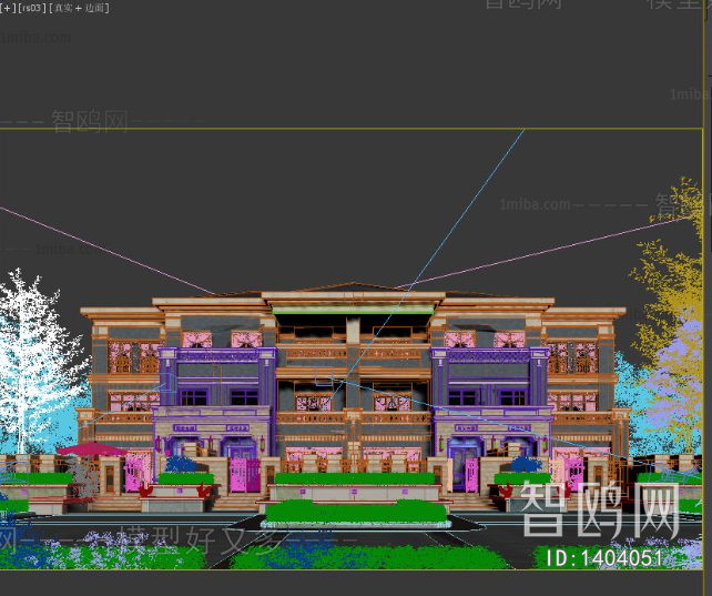 New Chinese Style Villa Appearance