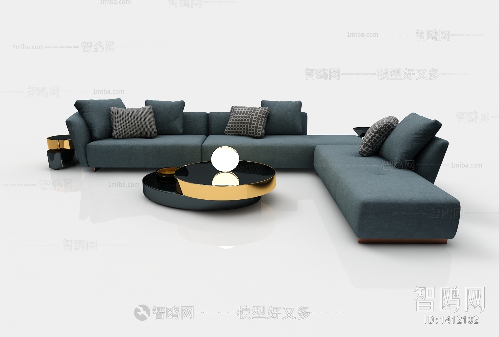 Modern Multi Person Sofa