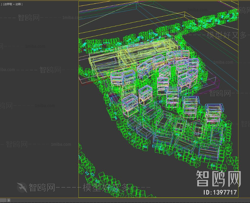 Simple European Style Architectural Bird's-eye View Planning