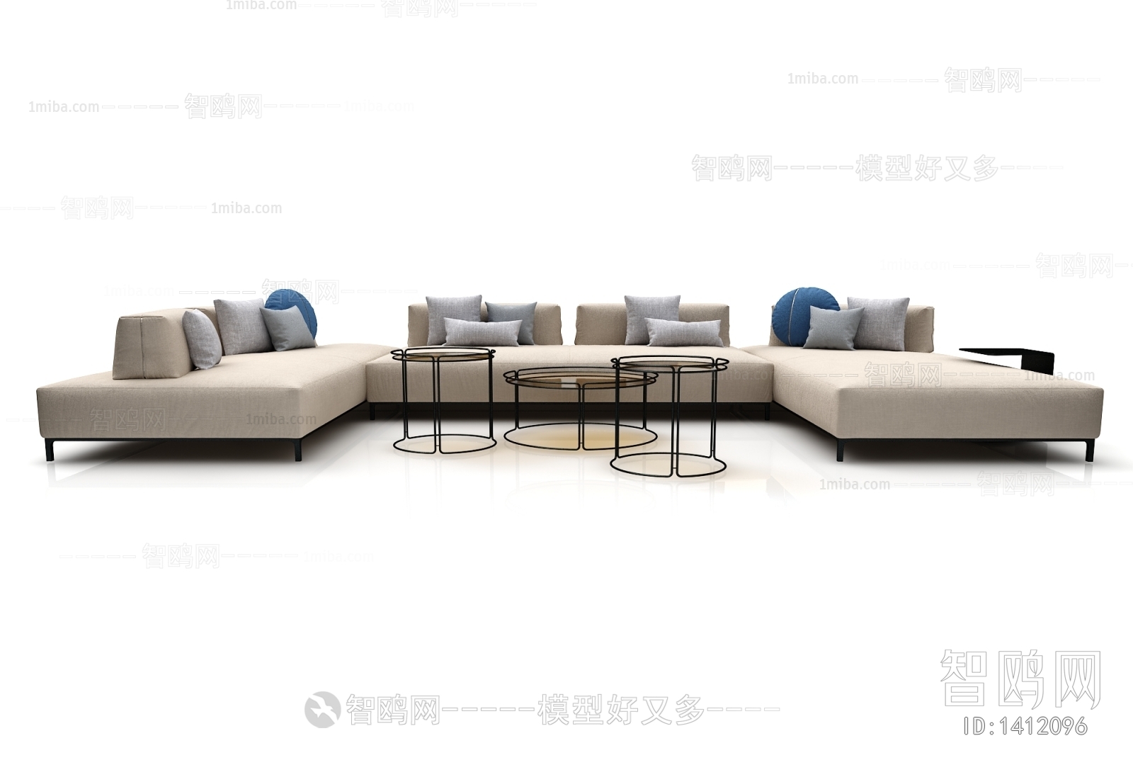 Modern Multi Person Sofa