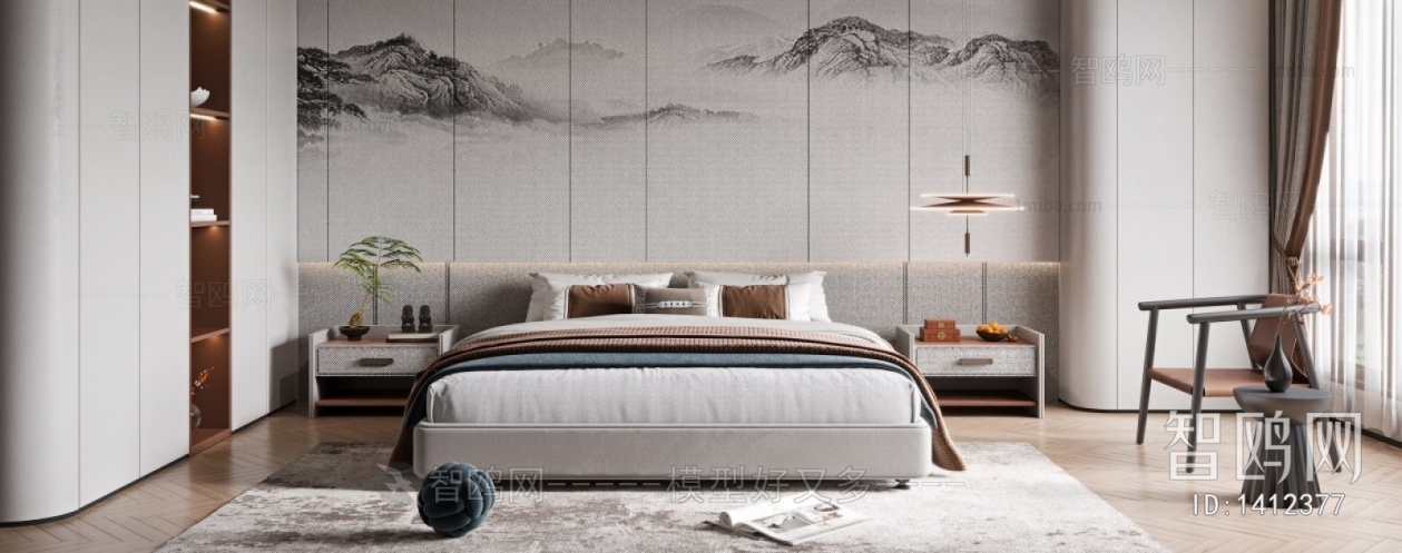 New Chinese Style Bedroom