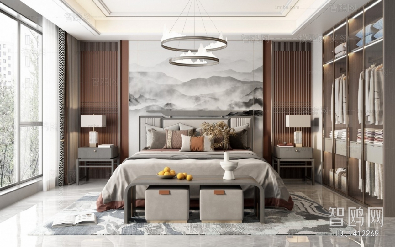 New Chinese Style Bedroom