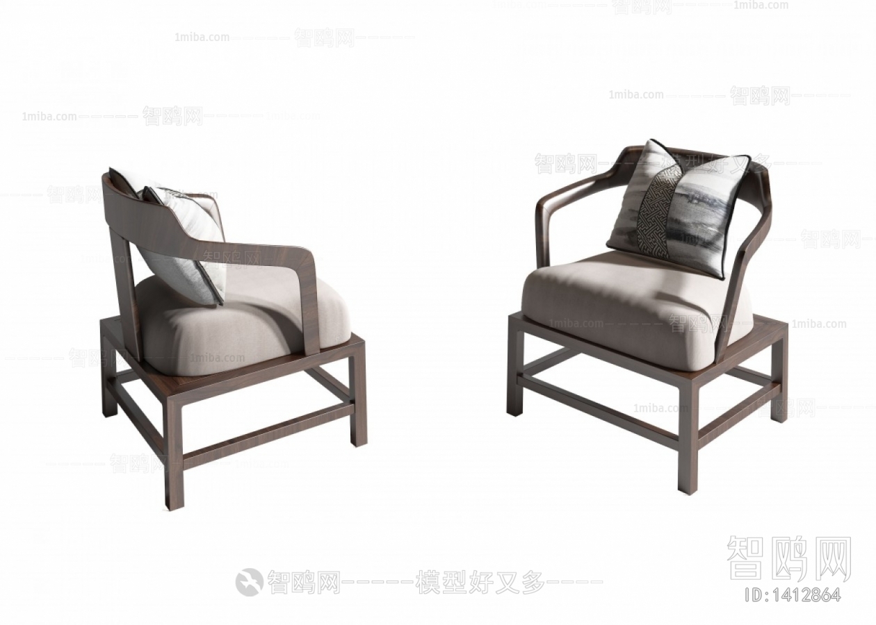 New Chinese Style Single Chair