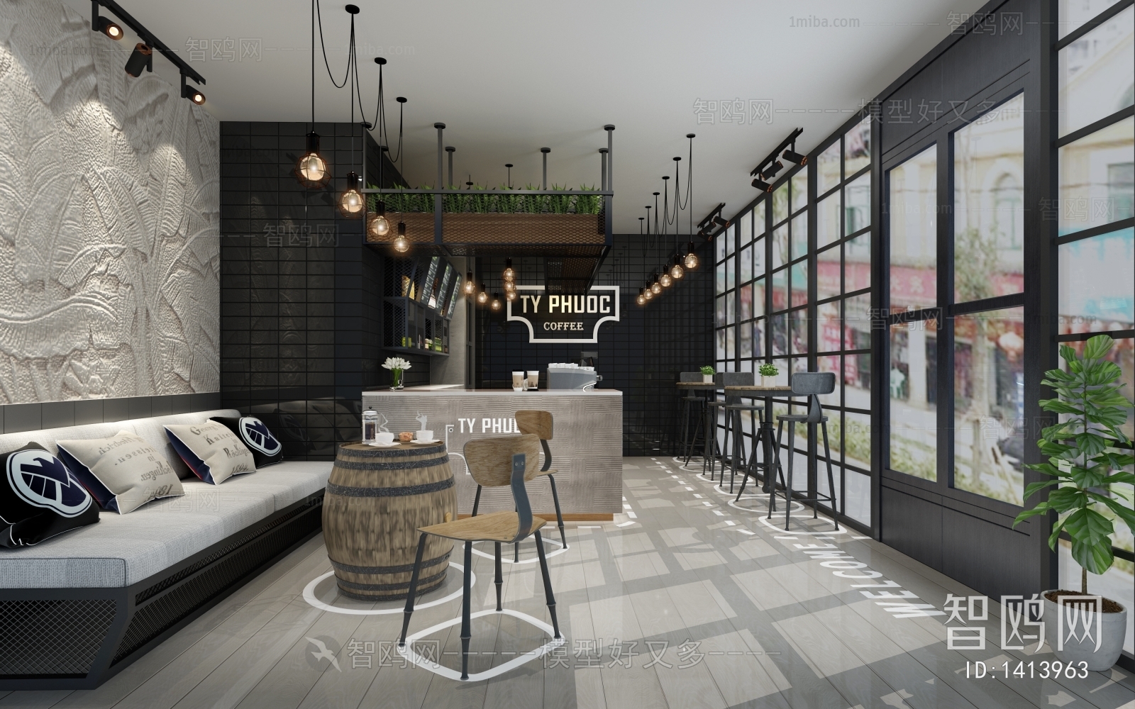 Industrial Style Milk Tea Shop