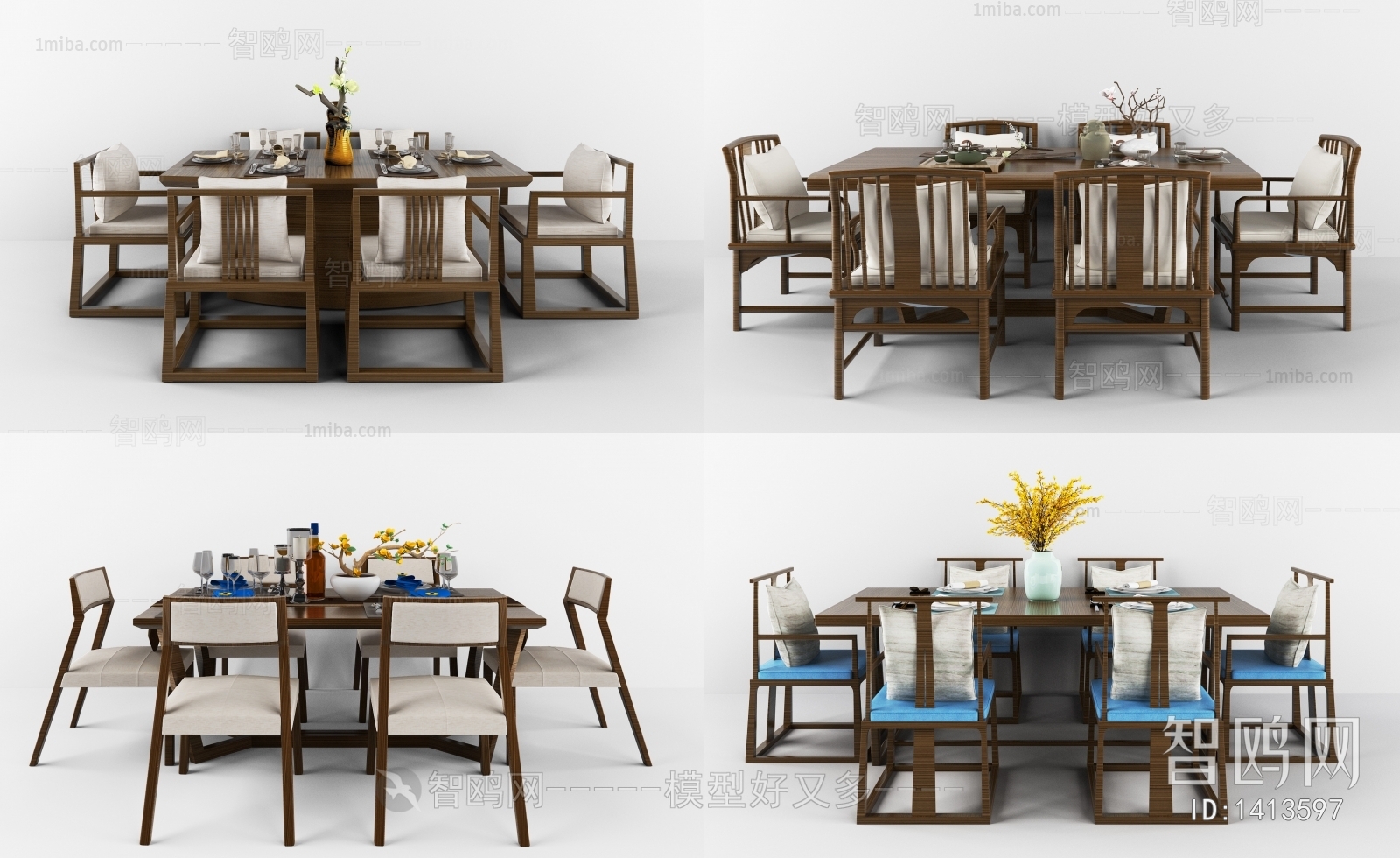 New Chinese Style Dining Table And Chairs